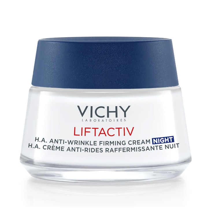 Crema de fata antirid de noapte pentru toate tipurile de ten Vichy Liftactiv H.A, 50 ml