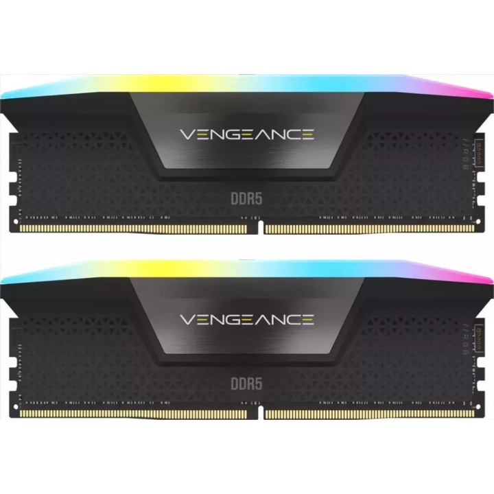 Memorii Corsair Vengeance RGB White Intel XMP 3.0, 32GB, DDR5-6000MHz, CL30, Dual Channel - imagine 1