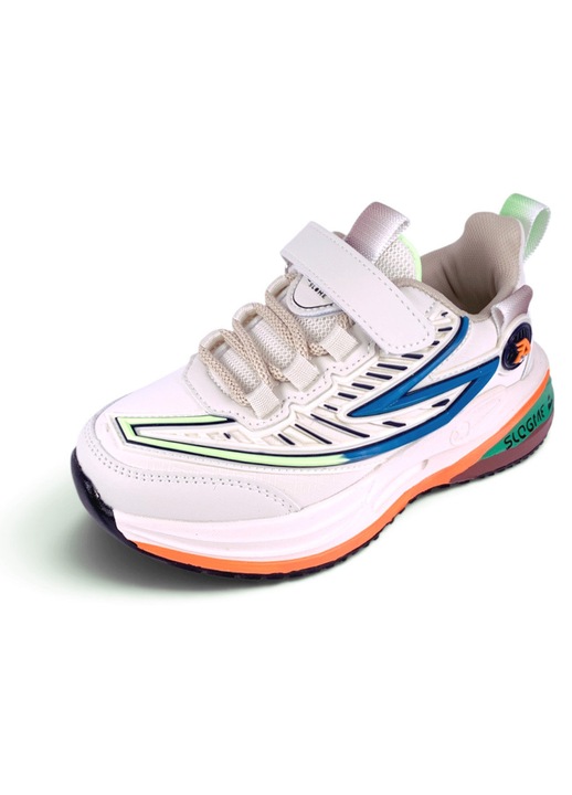 Детски маратонки Chippo Youth 26123 ML1, 33-38, Олекотени, Ергономична стелка, Бял/Зелен