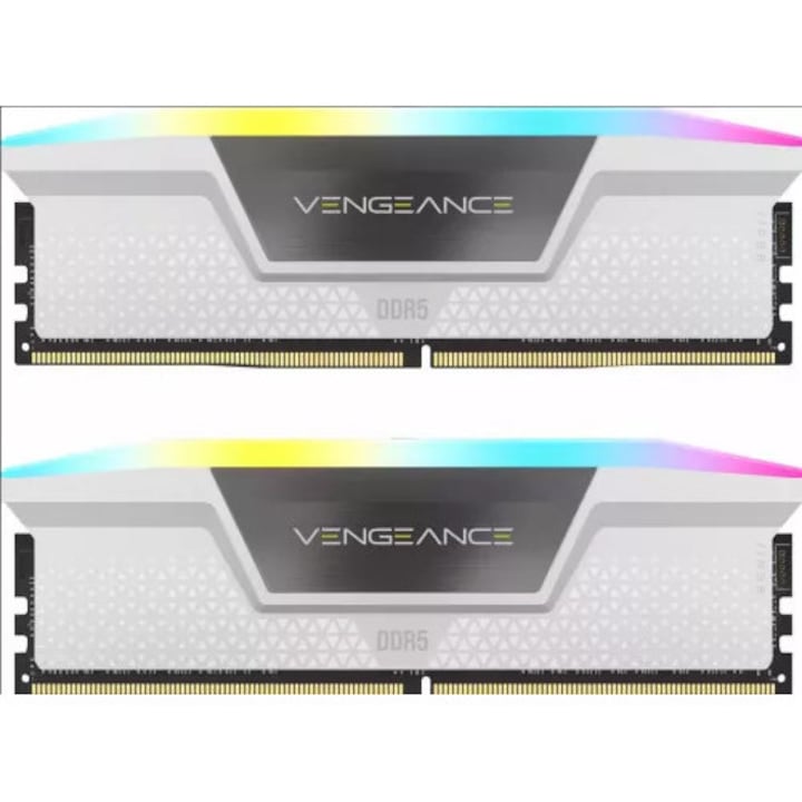 Kit RAM Corsair DDR5 32GB 6000MHz CL30 RGB Vengeance White XMP 3.0