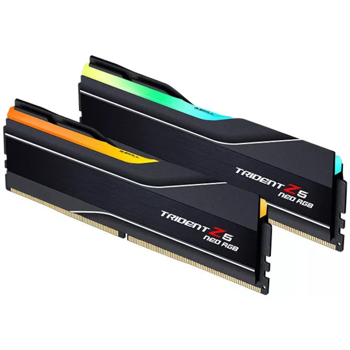Kit 4 memorii Kingston Technology, Fury Beast, 128 GB, 5200 MT/s, DDR5, CL40 DIMM, RGB, Negru