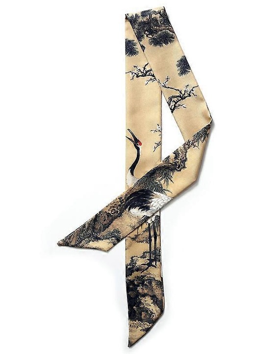 Esarfa dama, esarfa matase, imprimeu fashion, multicolor, 100x5cm