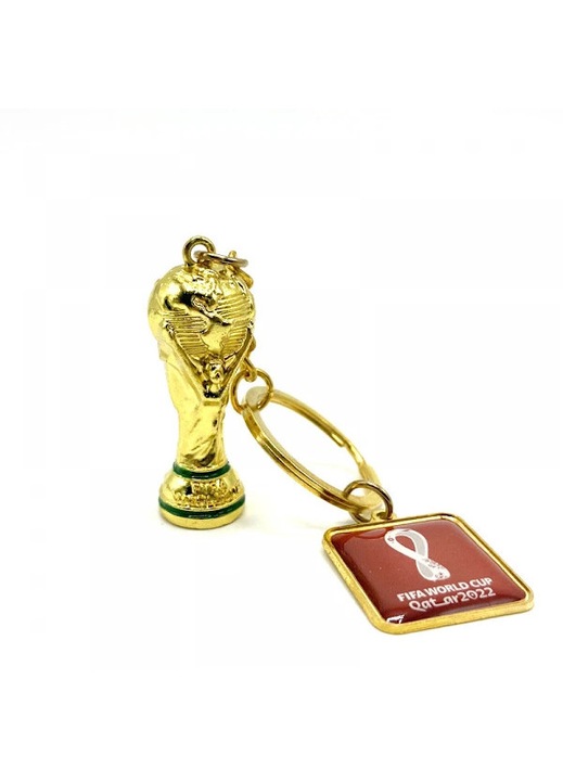 Метален 3D ключодържател FIFA World Cup 2022 Катар, сребрист