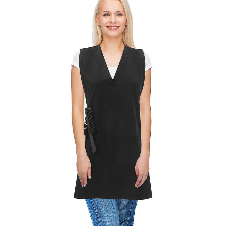 Sort coafor, material matuit, negru, 81x69cm