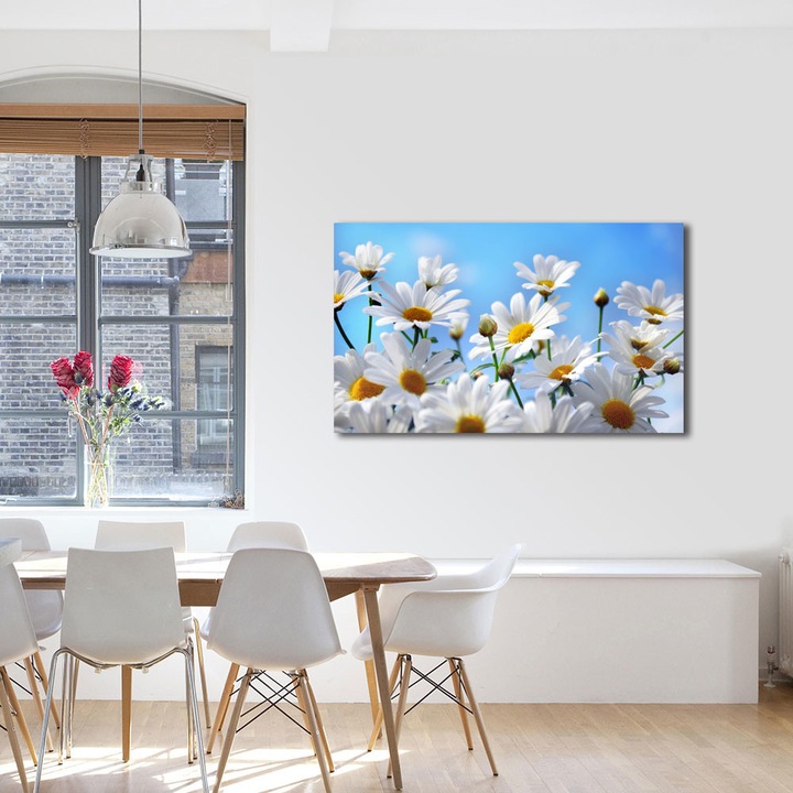 Tablou VarioView MoonLight Fosforescent Luminos in intuneric Flori Flori in camp, 40 x 60 cm