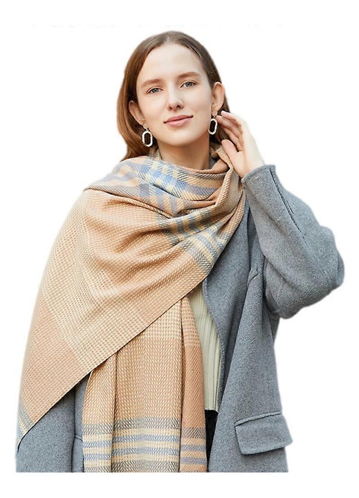 Esarfa dama, moale si calduroasa, multicolor, 180x30cm