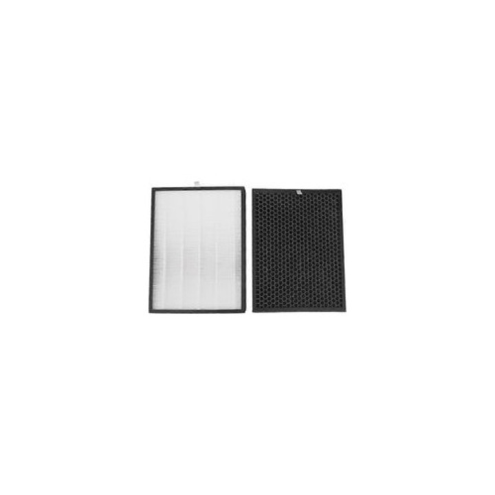 Filtru HEPA si carbon activ pentru purificator aer, set, multicolor, dimensiuni variabile