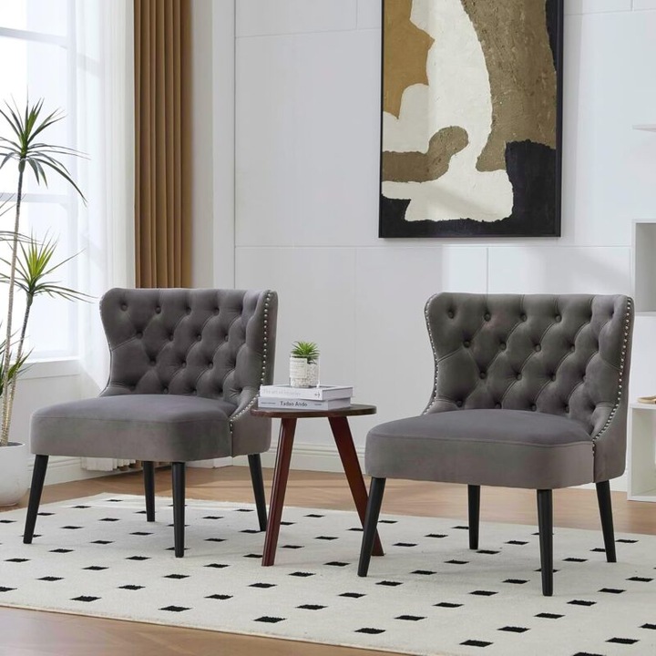 Modern lounge fotel, zöld, 61x65x80 cm, technikai kárpit, habszivacs