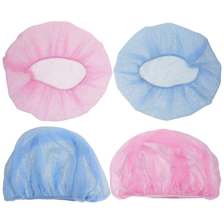 Set 4 bucati bonete de bucatar, elastice, pentru bucatarie, servicii alimentare, OneSize