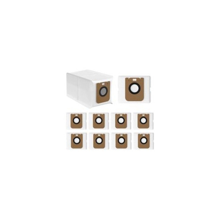 Set 10 saci aspirator compatibili Dreame, filtrare multilayer, etansi, 25x30cm