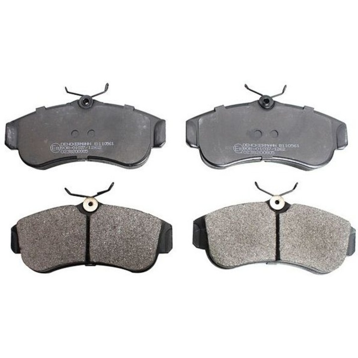 4 darabos készlet, Denckermann 41060-2F025 első fékbetétek, EBG Performance utángyártott, kompatibilis Nissan Almera II (N16), Primera (P10/P11) modellekkel, fekete