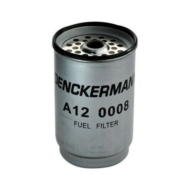 Üzemanyagszűrő Denckermann A12 0008, helyettesíti az OE 5020307, 6164913, 6202100 cikkszámokat, kompatibilis a Ford Transit modellel, ezüst, 1 db