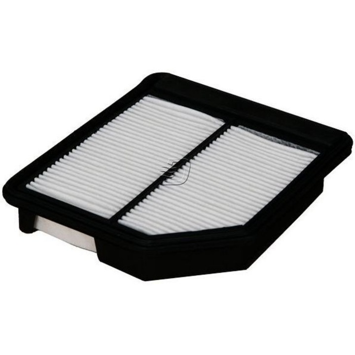 Filtru de aer Denckermann 17220RNAA00, compatibil cu Honda Civic VIII Hatchback (FN, FK), Civic VIII Sedan (FD, FA) si FR-V (BE), inlocuitor AP104/7, negru/alb