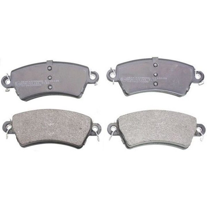 4 darabos készlet, Denckermann 4252 03 első fékbetétek, kompatibilis Citroen/Peugeot, OE számok 172103/425203, Fekete, 4 db