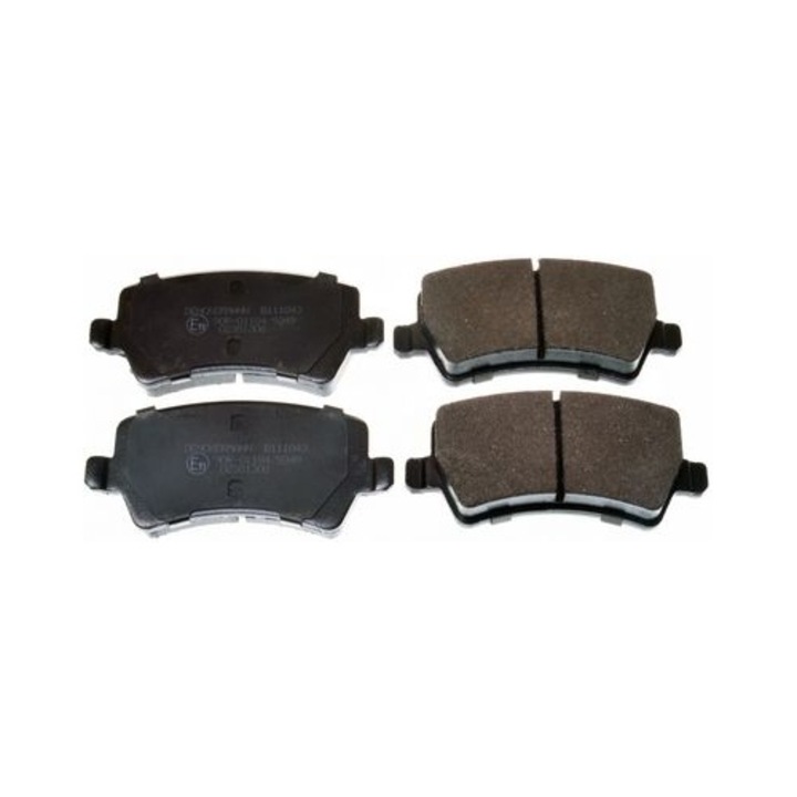 Denckermann V02000343 fékbetétek/fékpofák, hátsó, Ford/Volvo/Land Rover kompatibilis, OE szám 1426143/1426144/1439866, Fekete, 4 darabos készlet