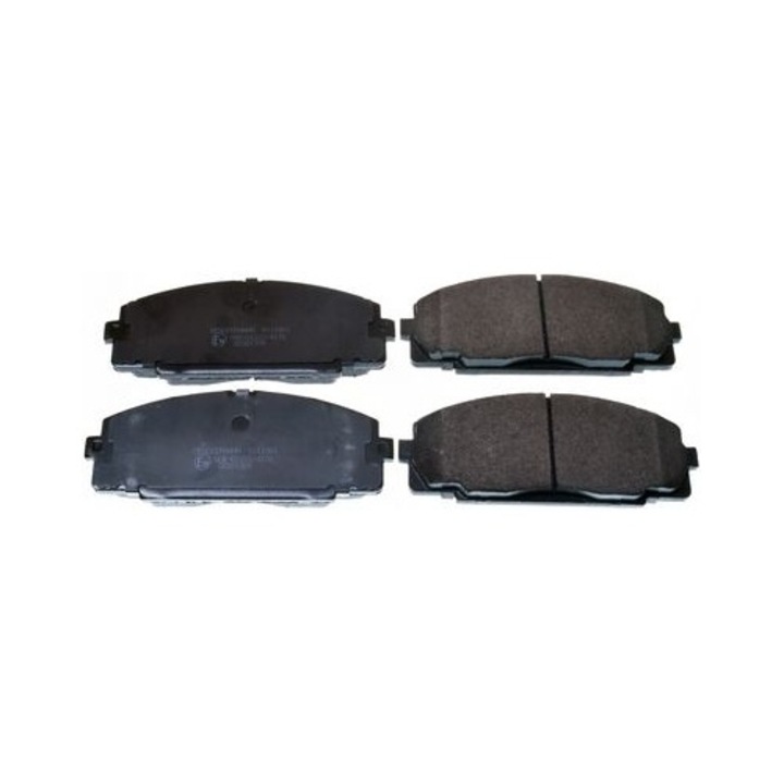4 darabos készlet, Denckermann 04465-26300 első fékbetétek, kompatibilis Toyota Dyna/Hiace modellekkel, fekete