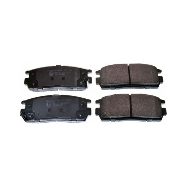 4 darabos készlet, Denckermann EBG 96626076 hátsó fékbetétek, kompatibilis Opel Antara, Chevrolet Captiva, Hyundai Terracan modellekkel, fekete