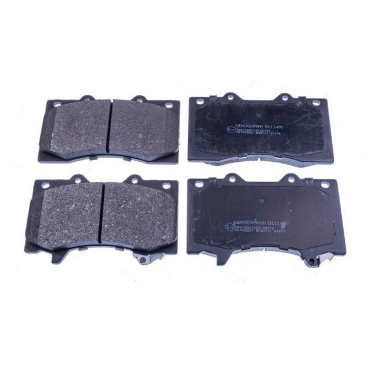 4 darabos készlet, Denckermann D10601LB0A kerámia fékbetétek, kompatibilis Nissan Patrol Y62 (első), fekete