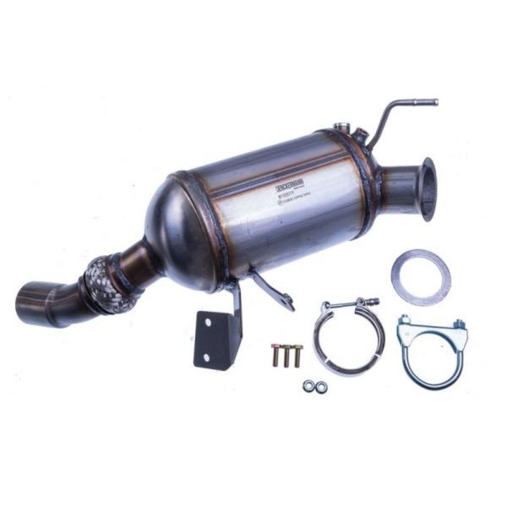 Filtru de particule (DPF) Denckermann, model 18307798307, inlocuitor BM11109H, compatibil BMW 3 (E90/E91), argintiu, 1 buc