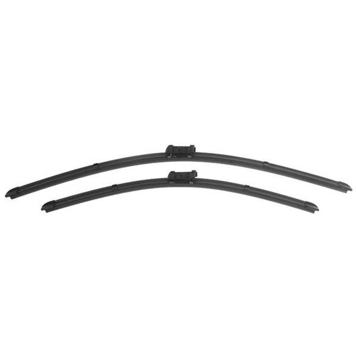Set stergatoare parbriz Denckermann 3AB955425/3AB955426, pentru fata, compatibil Audi/BMW/Honda/VW/BYD, Negru, 2 bucati