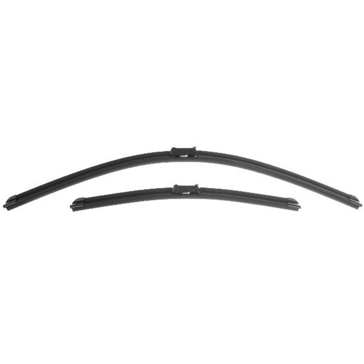 2 darabos készlet, Denckermann V11000074 ablaktörlő lapát, első, OE számok 642345/642349, Kompatibilis Citroen/Fiat/Ford/Peugeot/Renault, Fekete, 2 db