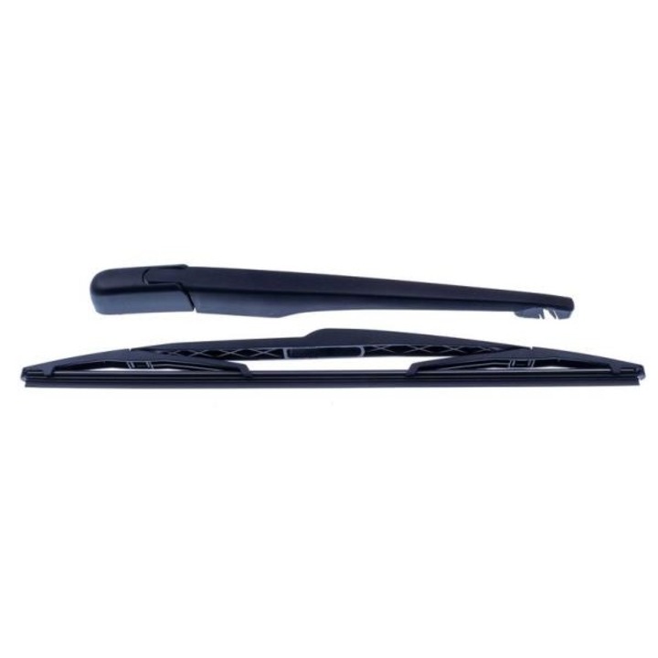 Hátsó ablaktörlő kar Denckermann V11000260/61623400708 ablaktörlővel, kompatibilis BMW X3 (E83) és Peugeot 406 Break (8E/F) modellekkel, új utángyártott alkatrész, fekete, 1 db