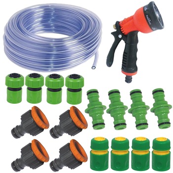 Pachet - 4 x Mufa furtun 1/2 si 1/2 + Furtun din silicon pentru apa 1/2, 30M.L. + Pistol pentru furtun apa + 4 x Mufa rapida pentru furtun, 1/2 + 4 x Mufa rapida pentru furtun, 3/4 + 4 x Mufa legatura pentru furtun, 1/2 Pachet - 4 x Mufa furtun 1/2 si 1/2 + Furtun din silicon pentru apa 1/2, 30M.L. + Pistol pentru furtun apa + 4 x Mufa rapida pentru furtun, 1/2 + 4 x Mufa rapida pentru furtun, 3/4 + 4 x Mufa legatura pentru furtun, 1/2