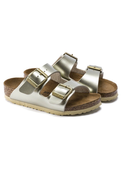 Чехли за момичета Birkenstock Arizona Kids, удобни, златни