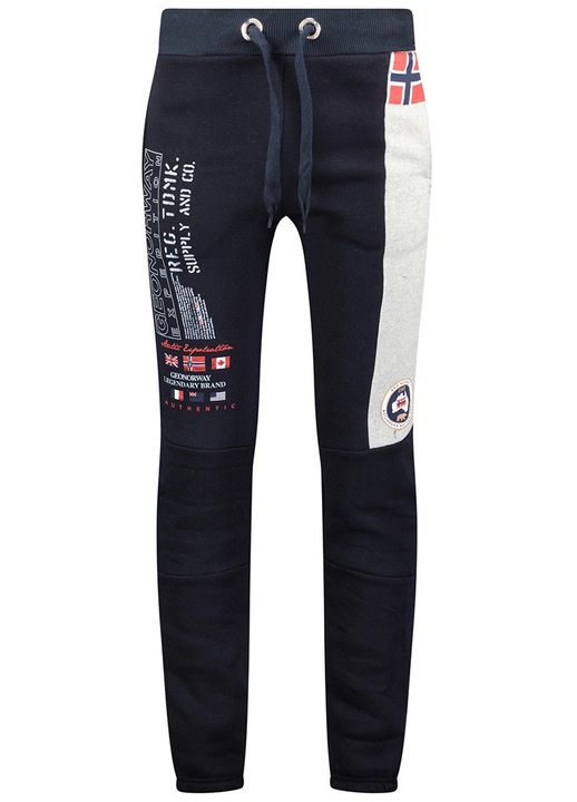 Férfi sportnadrág Geographical Norway, többszínű, állítható derékkal, 65% pamut/35% poliészter, S INTL