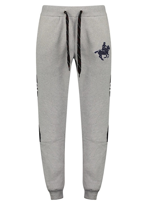 Geographical Norway MAHORSE melegítőnadrág, szürke/fekete, pamut-poliészter, gumírozott derék, két oldalsó zseb