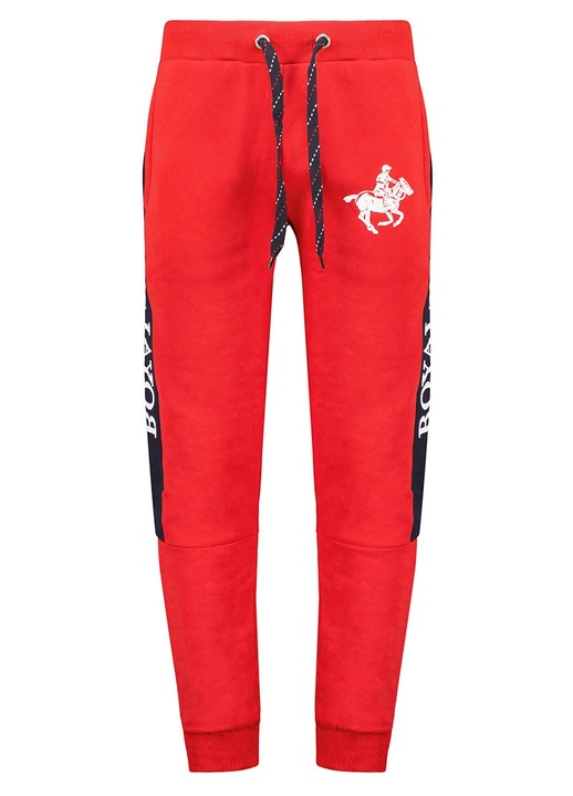 Geographical Norway MAHORSE melegítőnadrág, piros/fekete, pamut és poliészter, regular fit szabás