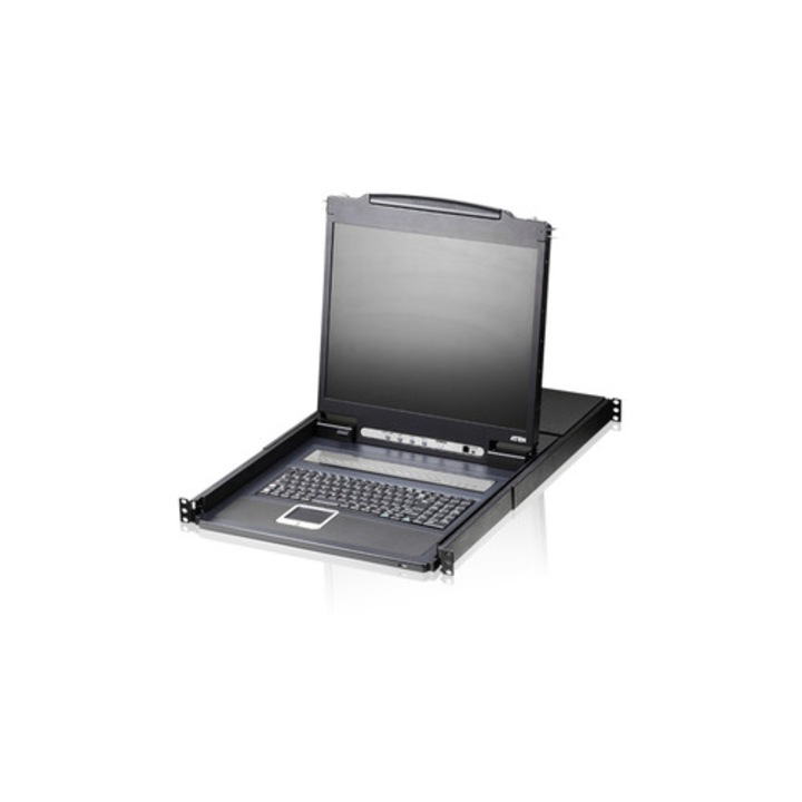 Aten CL1308N 19" Rack Konzol, fekete, 483x44x689mm