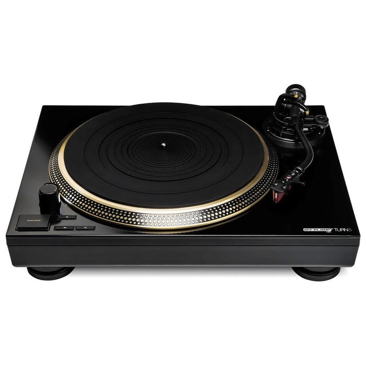 Gramofon Reloop Turn 5, direct drive, negru pian, 458x368x162mm