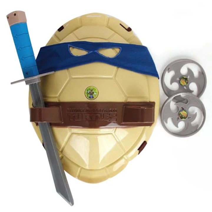 Costum copii Testoase Ninja, shell 38x27cm, multicolor, plastic