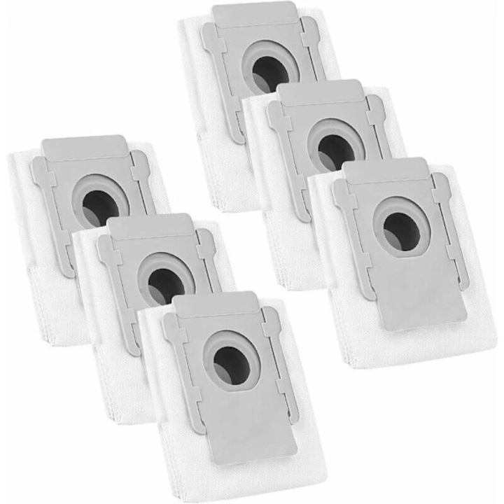 Set 6 saci aspirator auto compatibili Roomba i7 s9 E5 E6 E7, filtru fin, 30L capacitate
