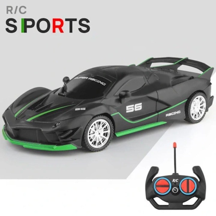 Masinuta RC 1:16 cu LED, telecomanda 2.4G, sport, multicolor