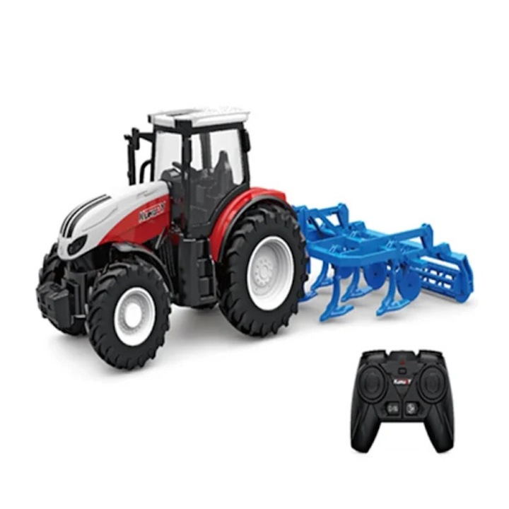 Tractor cu remorca RC 2.4G jucarie agricola model 4