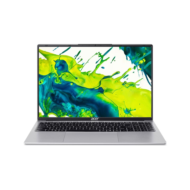 Лаптоп Acer Aspire Lite 16 AL16-54P-54YH, NX.DK6NEX.004, 16", Intel Core 5 120U (10-ядрен), Intel Graphics, 16GB LPDDR5, Сребрист