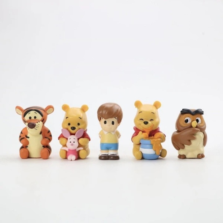Figurine tort Winnie the Pooh set petrecere multicolor