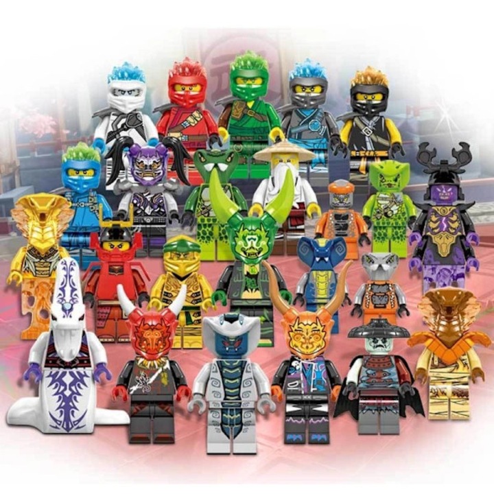 Комплект от 24 фигурки Ninjago, многоцветни