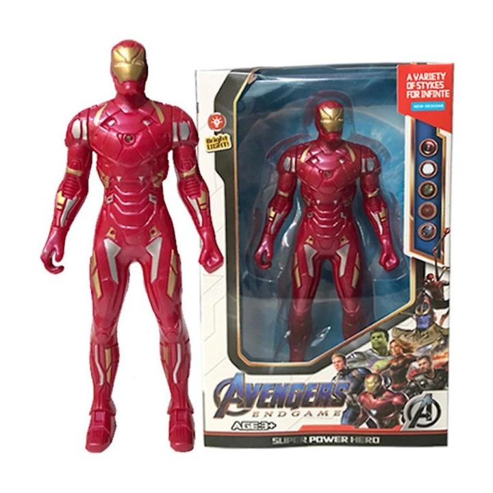 Figurine supereroi Avengers Iron Man Captain America cu lumina multicolor