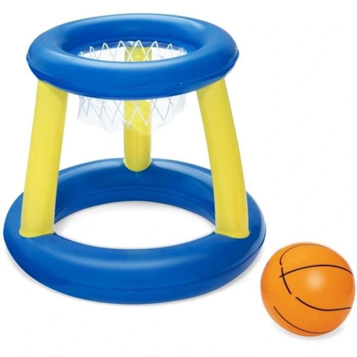 Úszó kosárlabda szett, 3 gyűrű, 61 cm átmérő, többszínű