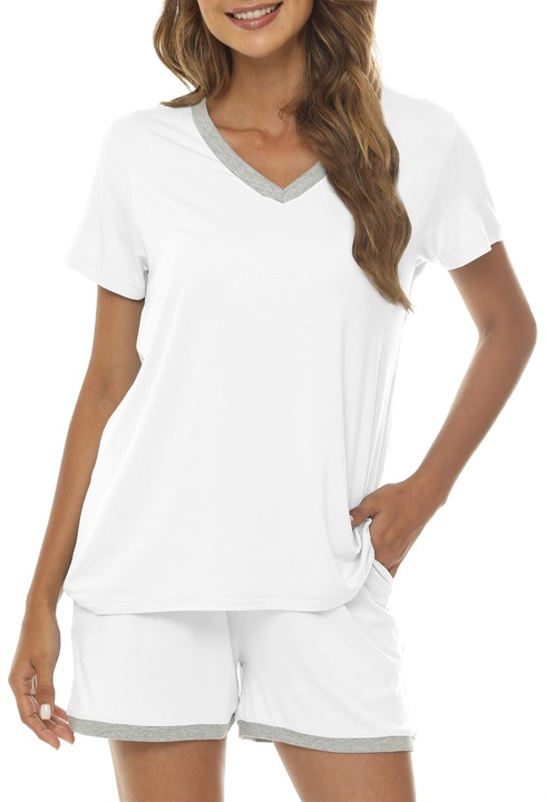 Pijama MoFiz Dama Mov Deschis Maneca Scurta One Size INTL