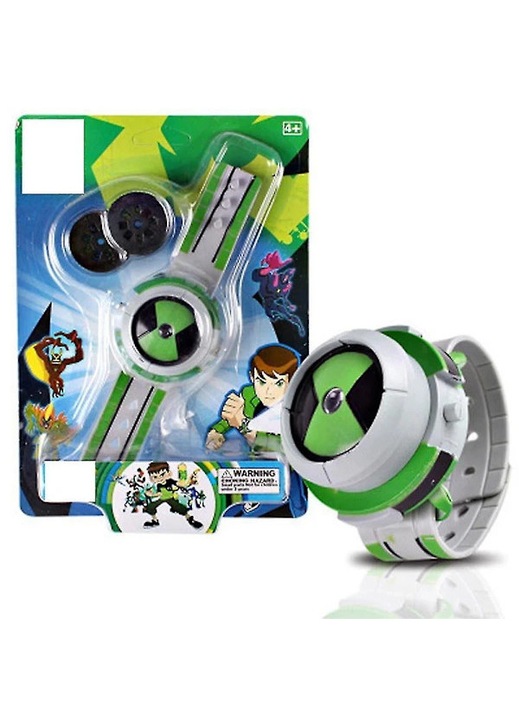 Детски часовник Ben 10, прожектор, играчка, меден