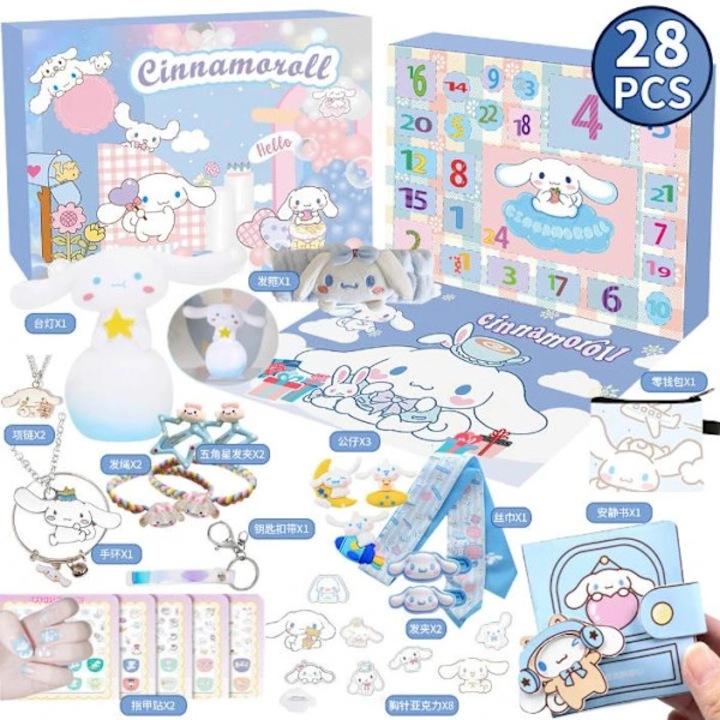 Calendar Advent Sanrio Cinnamoroll set figurine decor Craciun