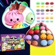 Calendar de Advent 2026, squishy-uri tip dumpling misterios, cu 24 de surprize zilnice, anti-stres, moale, multicolor, 24 bucati