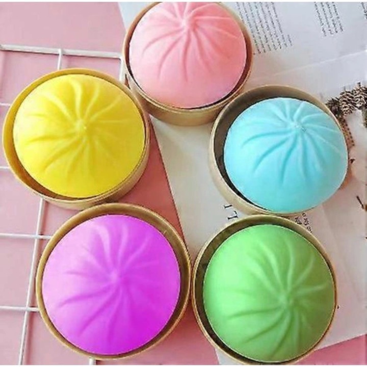 Jucarie de stres, set bao si aburitor, moale, 6x6x4cm, auriu