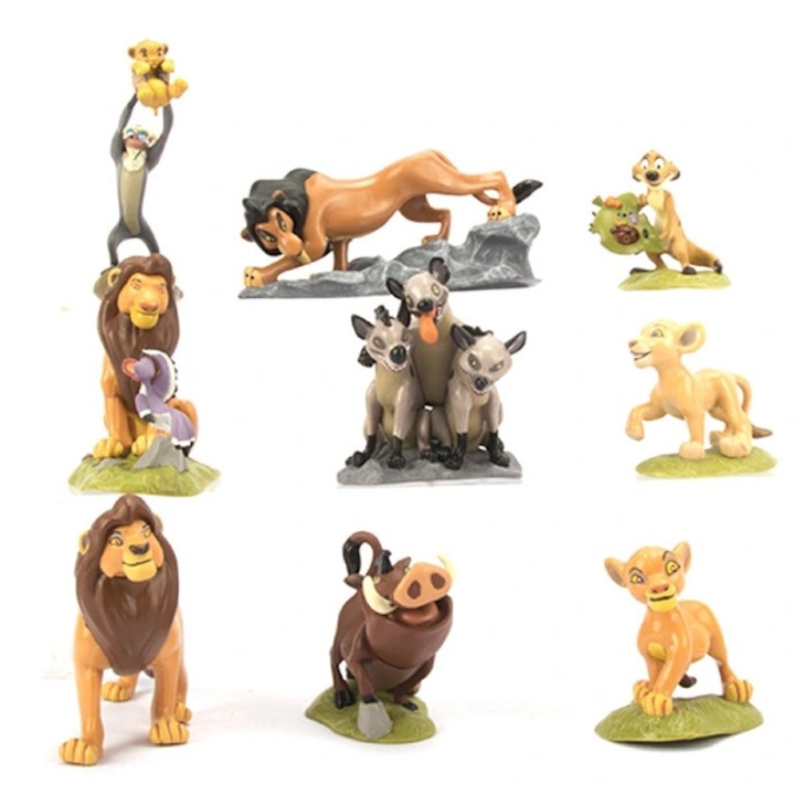 Set 12 figurine PVC Leul Rege Kion Simba multicolor 12cm