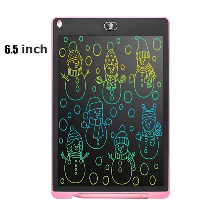 Tableta LCD 6.5 inch, roz, pentru desen si scris, educationala, set copii