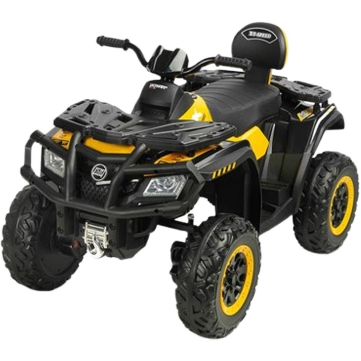Terepjáró, ATV, elektromos távirányítóval, Toyz Rush 396781, Sárga